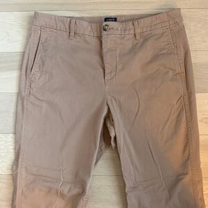 J. Crew High-Rise Girlfriend Chino Khaki Pants